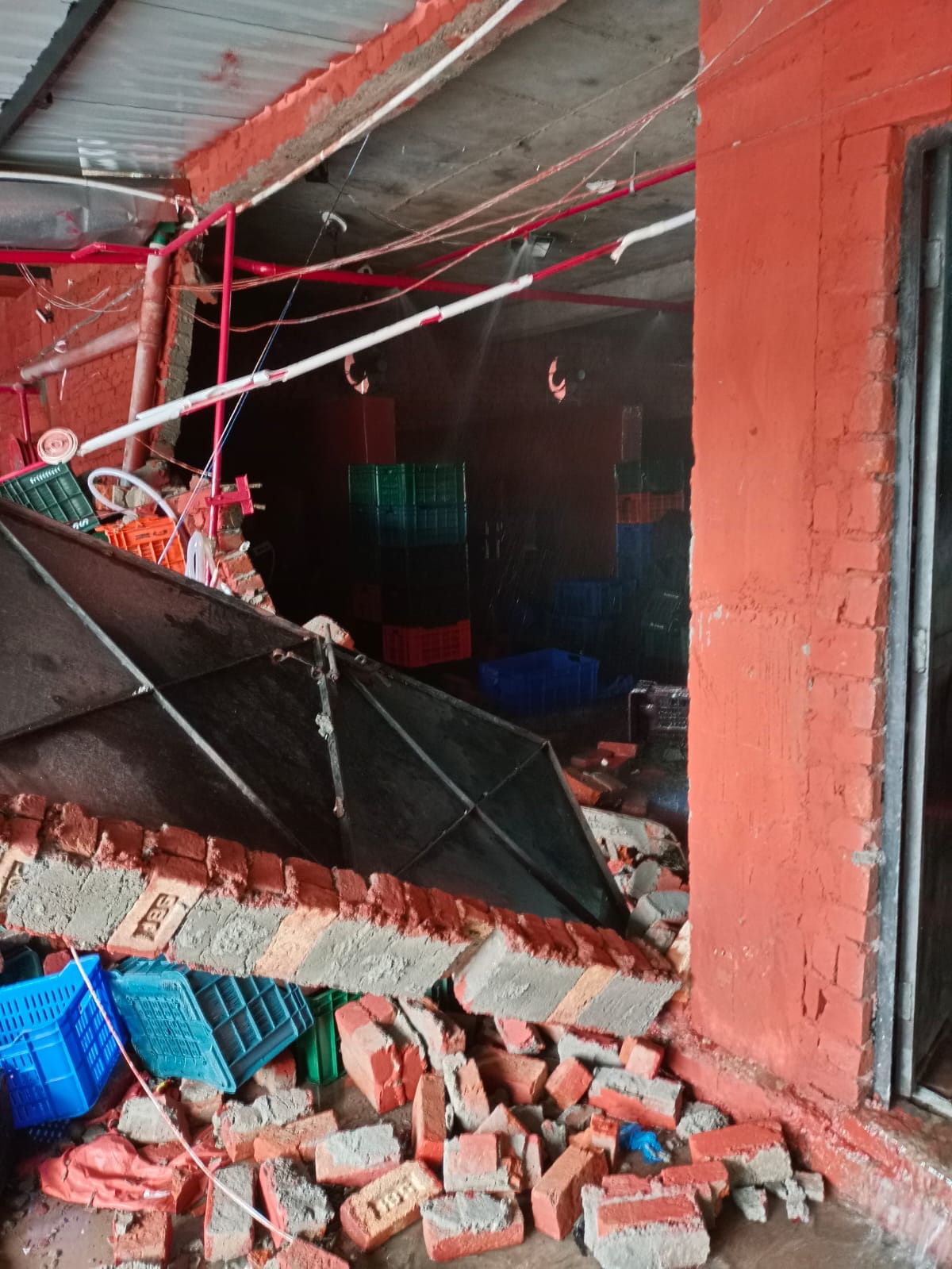 There was chaos in the factory due to the sound of explosions