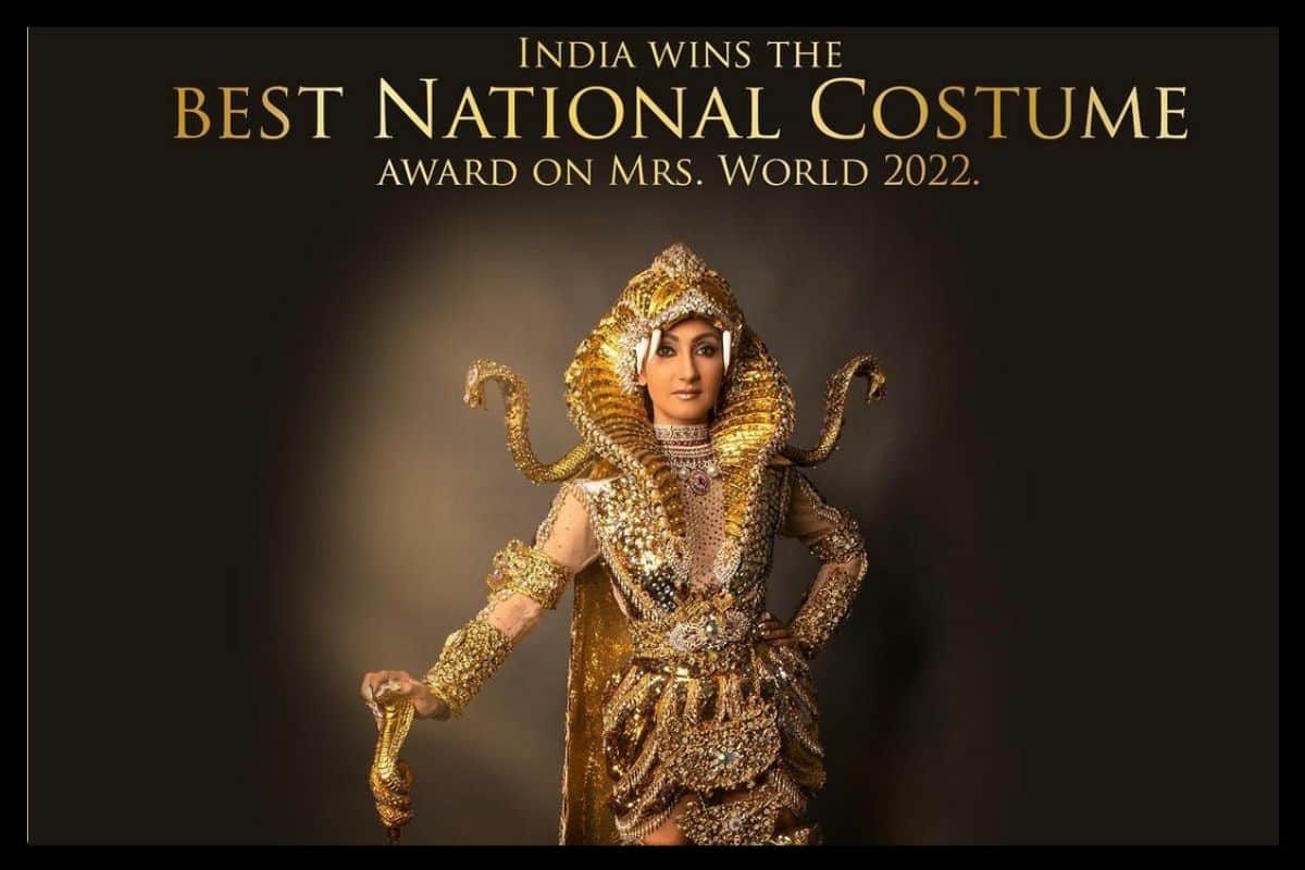 India Mrs World 2022 representative Navdeep Kaur stuns in Kundalini-Chakra inspired outfit