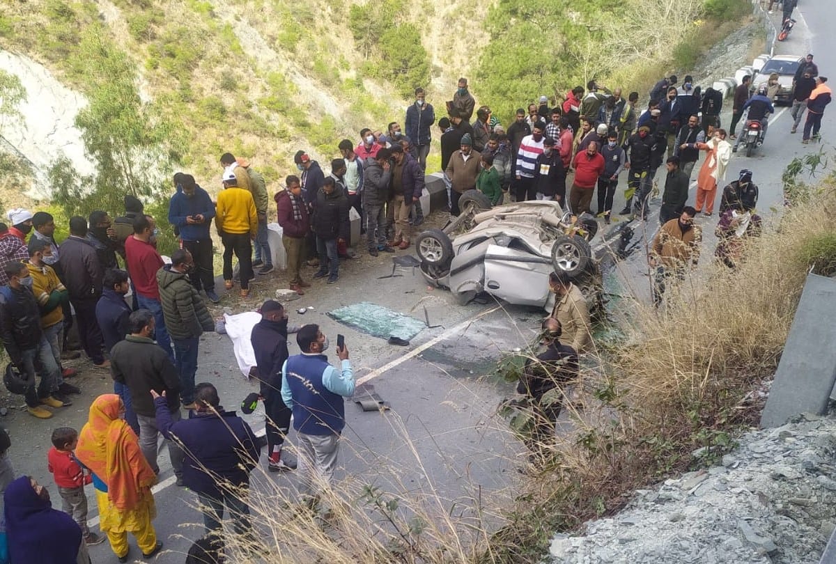 big road accident in Chamba of Himachal Pradesh three died