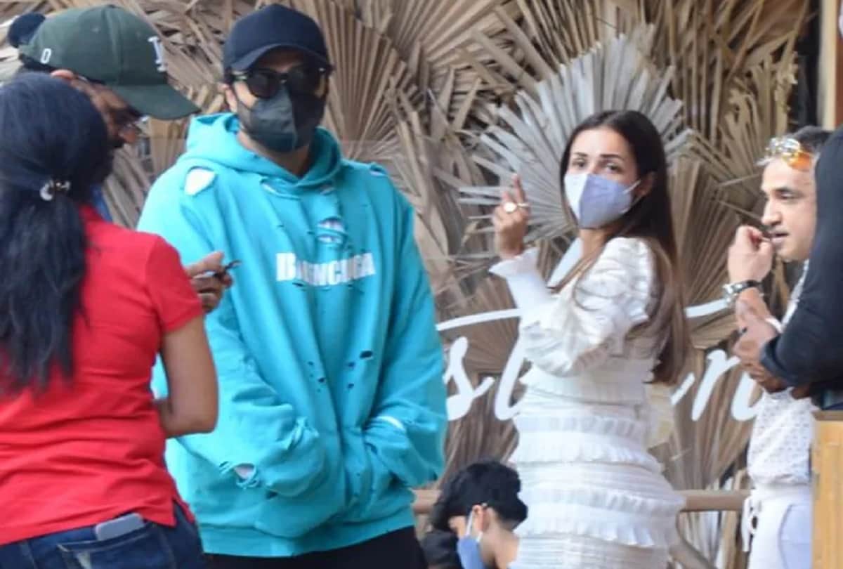 after breakup rumors malaika arora sizzling look in white short dress out for lunch date with arjun kapoor
