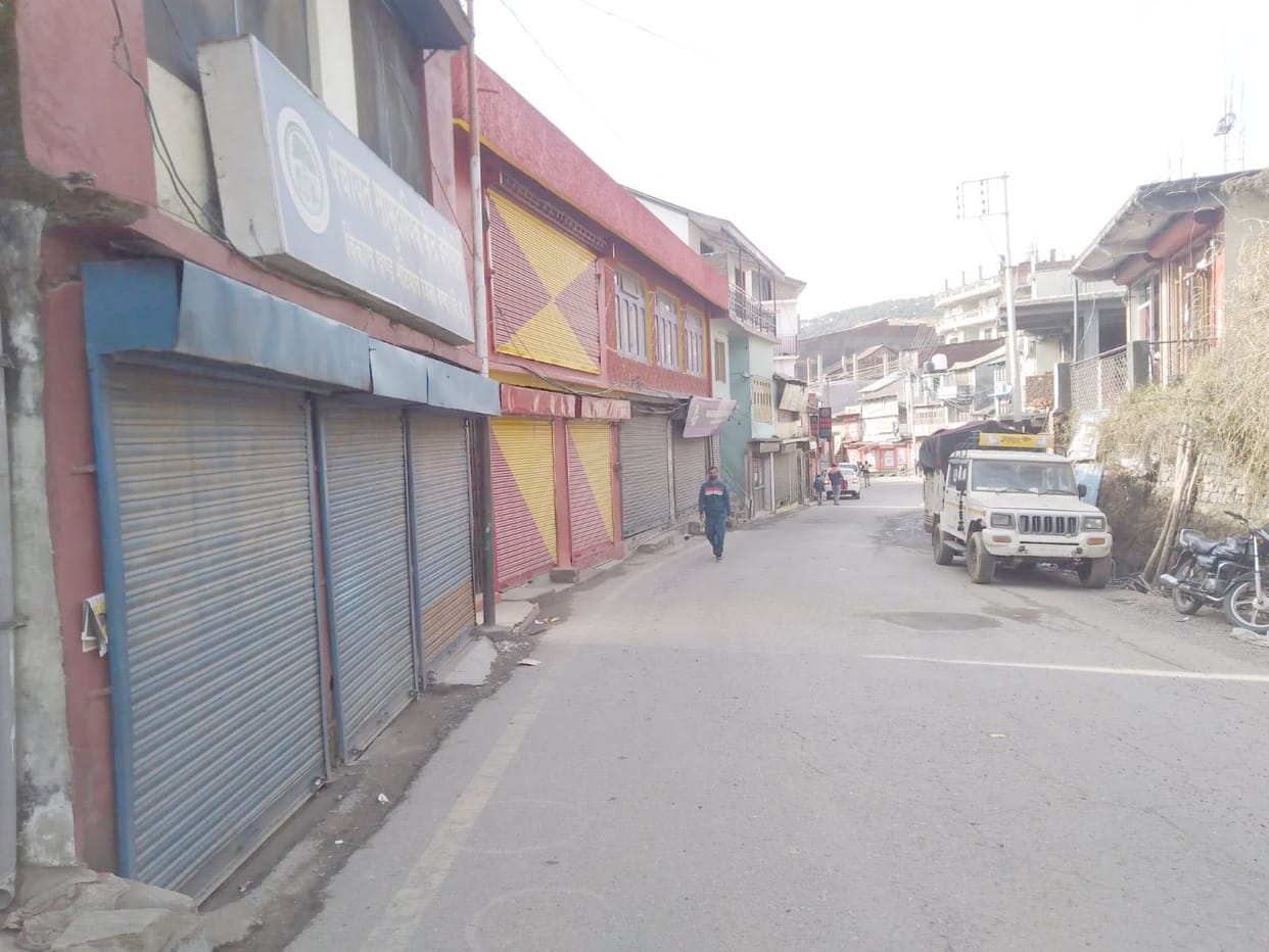 chamba all bazzar closed due to corona pendemic order