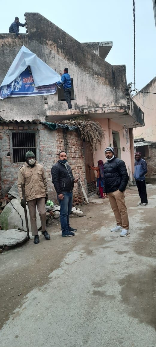 Posters and banners removed amid protests by villagers