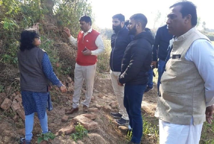 An exercise to save the heritage of the village built on the banks of Saraswati river in Yamunanagar of Haryana