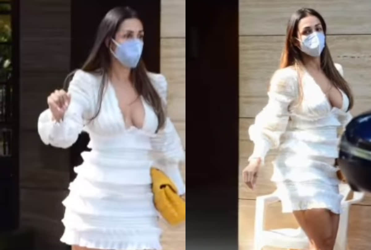 after breakup rumors malaika arora sizzling look in white short dress out for lunch date with arjun kapoor