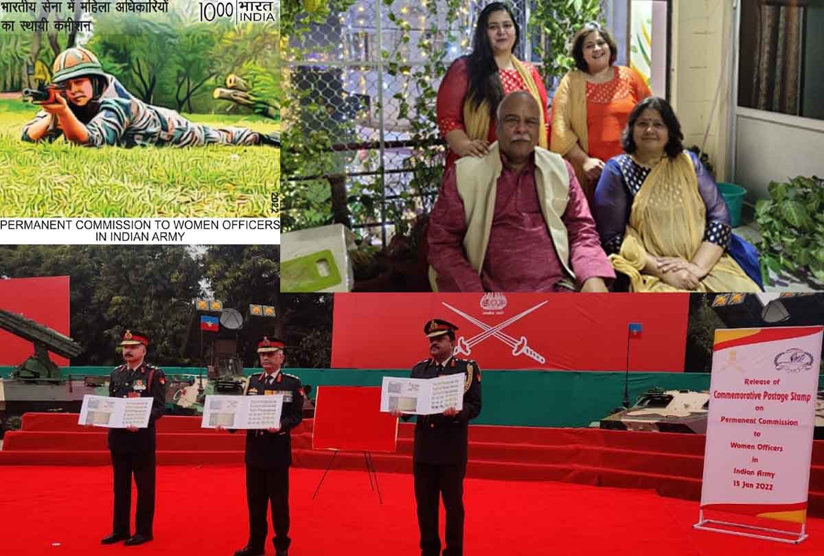 Kanpur girl on postage stamp of Indian Army