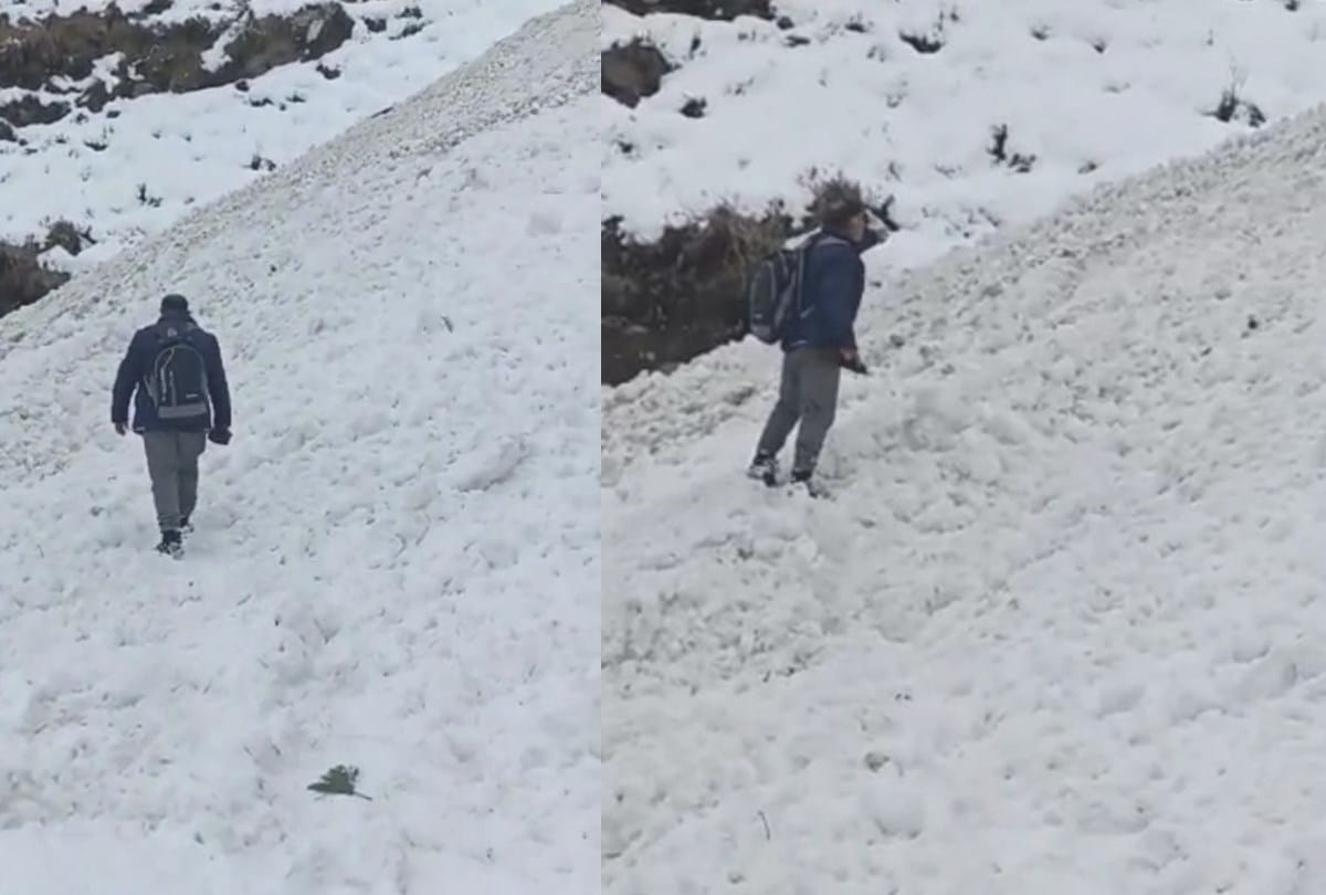 health department teams walk 40 kilometer cross glaciers for vaccination of children  in Bharmour chamba