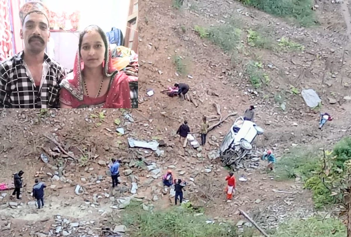 Two Killed Three Injured As car Falls Into Gorge In Mandi Himachal Pradesh