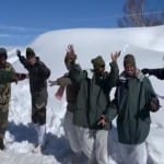 केरन सेक्टर में बिहू डांस करते जवान।