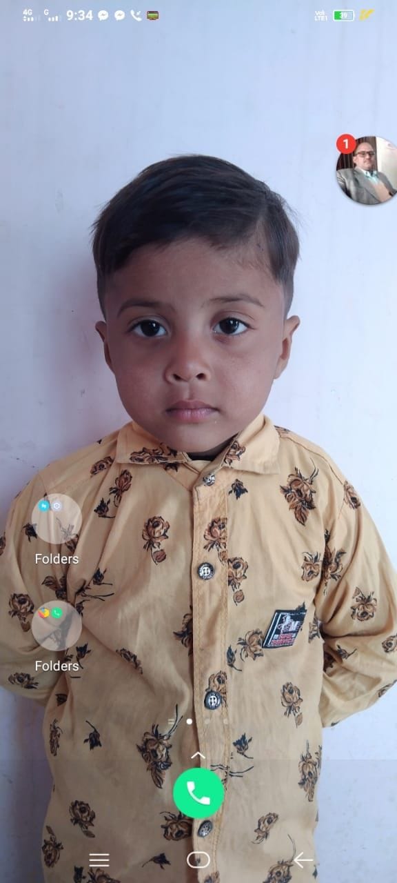 Five year old boy playing outside the house missing