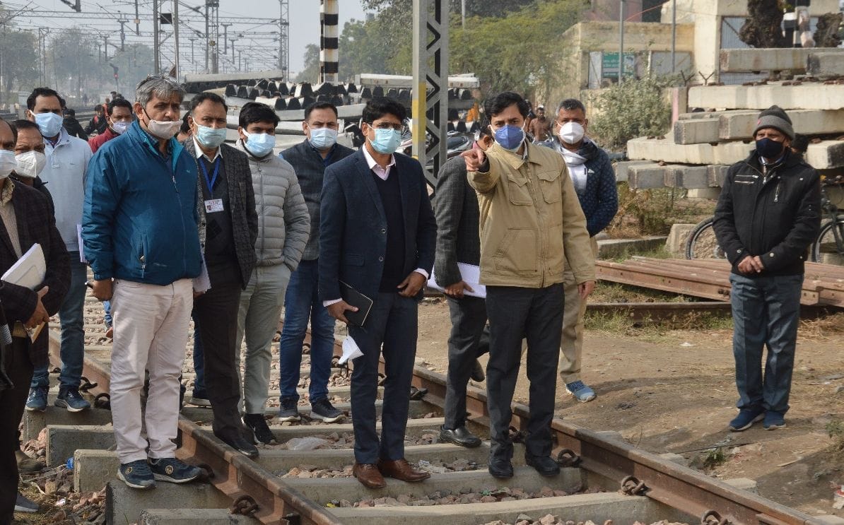 Elevated track launch and road construction work is expected to start soon