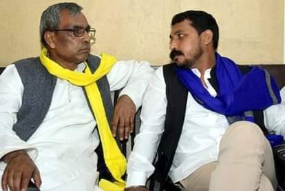 ओम प्रकाश राजभर और चंद्रशेखर आजाद।