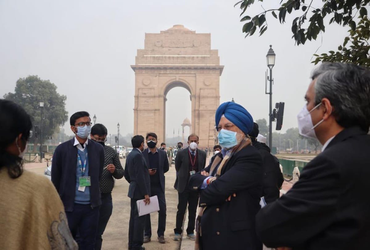 Union minister Hardeep Singh Puri visits Central Vista Project Site says work progressing on schedule news and updates