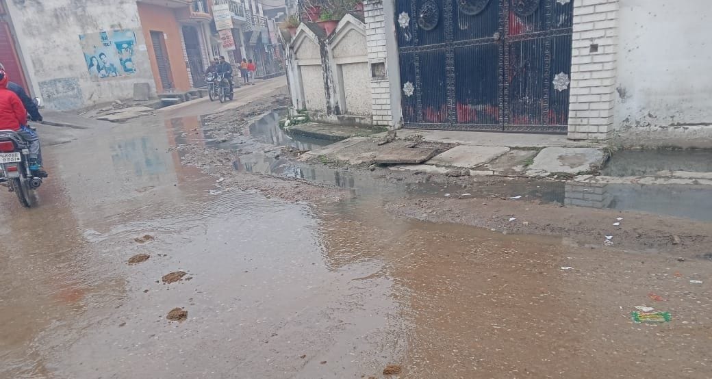 Dirt in drains, garbage being dumped in empty plots