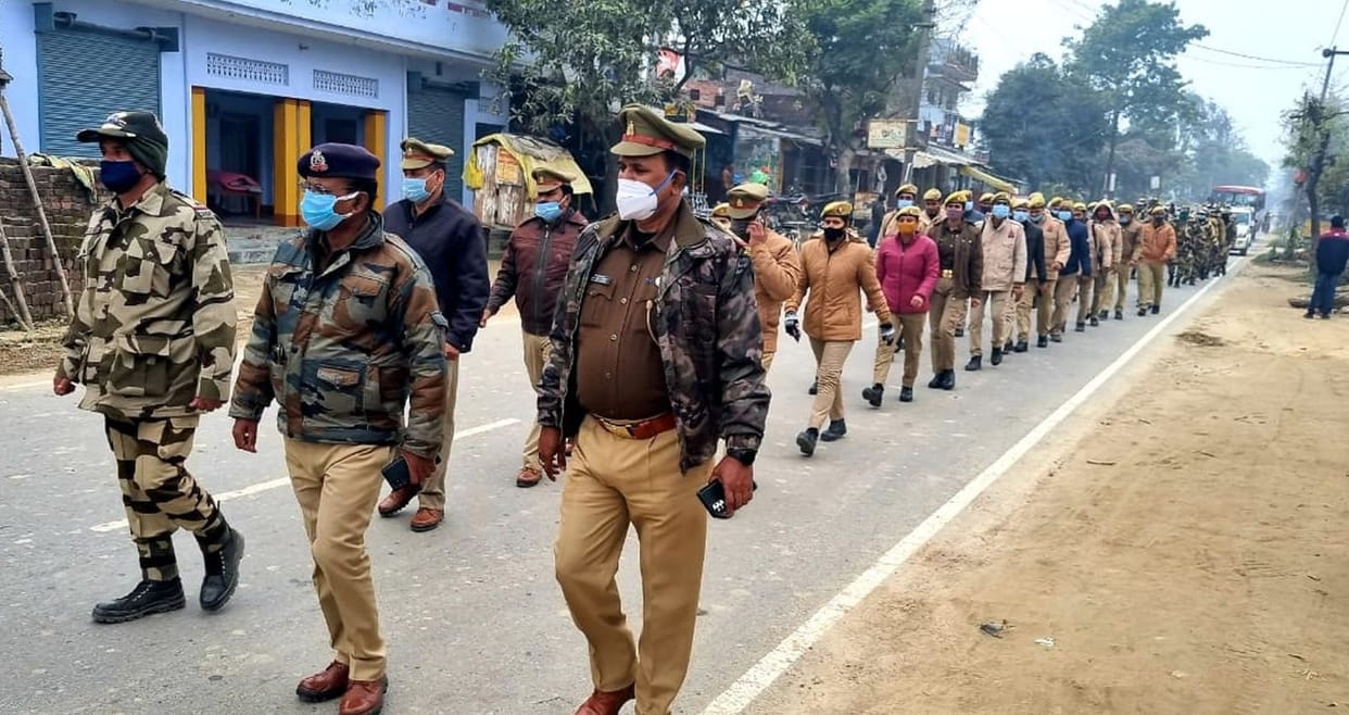 Make people feel safe by marching route