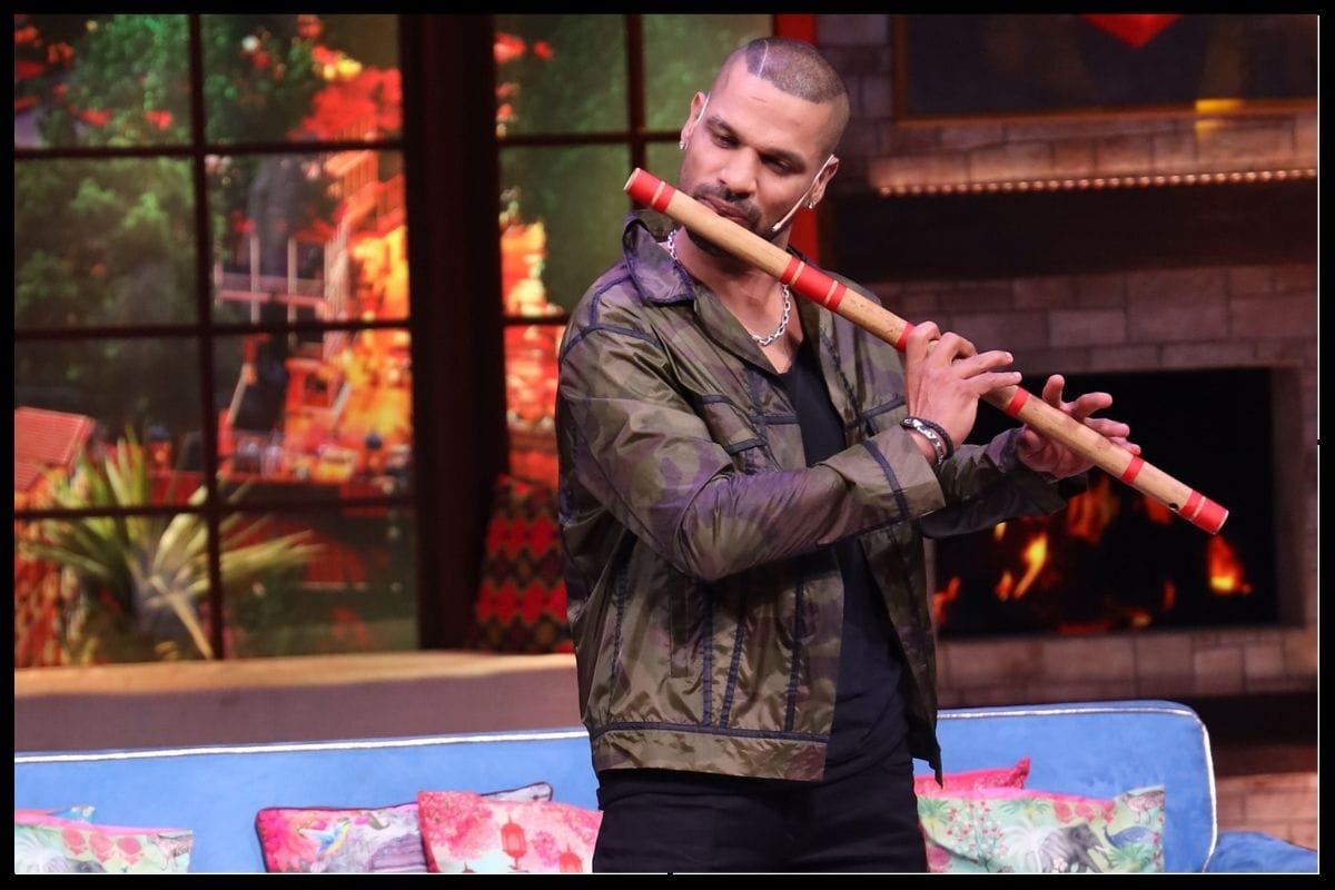 The kapil sharma show: Shikhar Dhawan was seen playing the melodious tone of the flute, Prithvi Shaw showed the power of rap