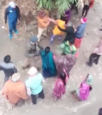raid by police and beaten by villegers
