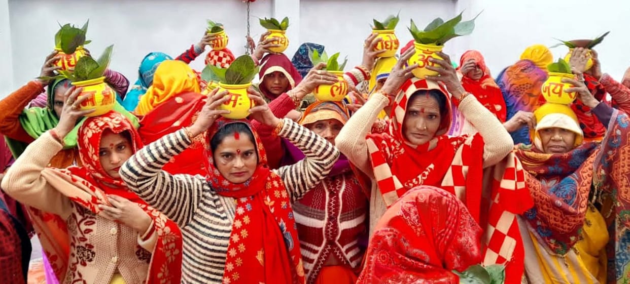 Shri Ram Katha Mahotsav begins with Kalash Yatra in Rehariya