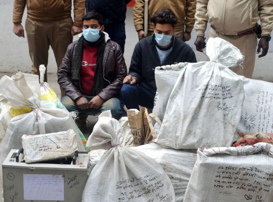 Goods worth fifty lakhs recovered from the tower, two arrested