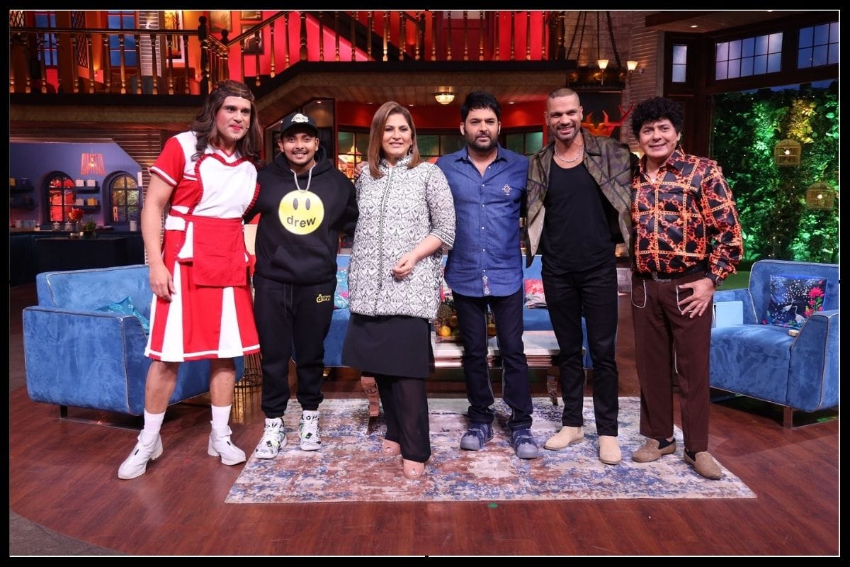 The kapil sharma show: Shikhar Dhawan was seen playing the melodious tone of the flute, Prithvi Shaw showed the power of rap