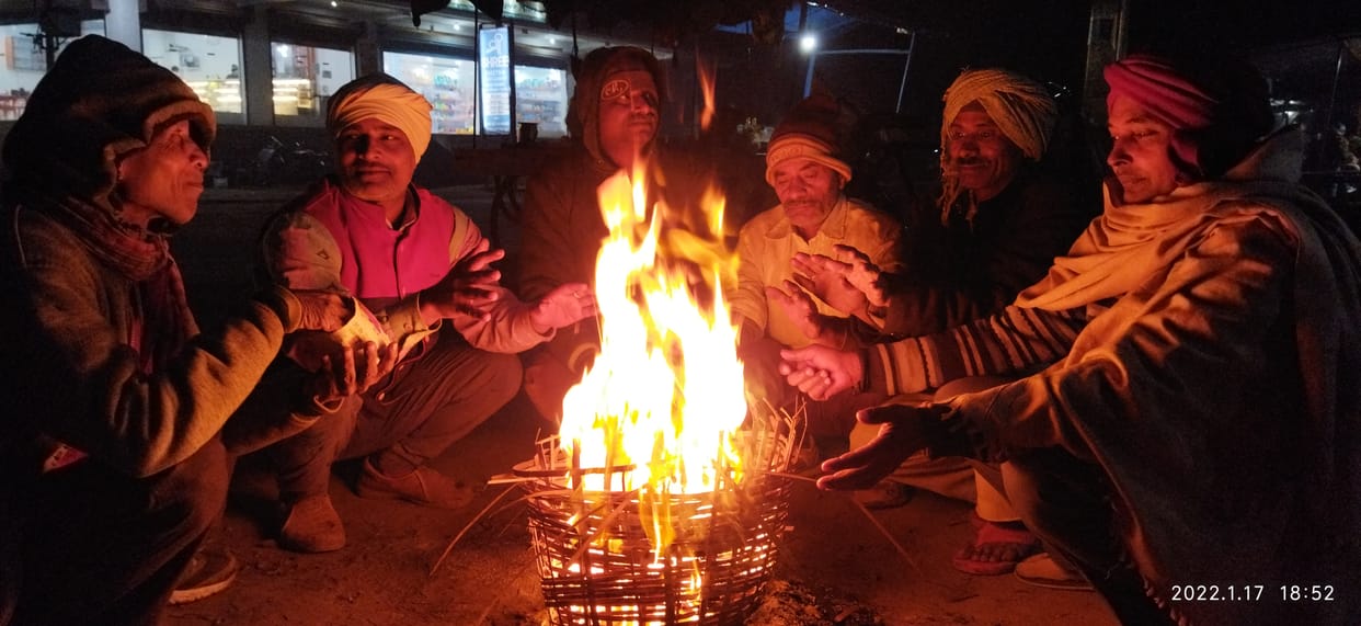 Cold winds increased melting, chilled people