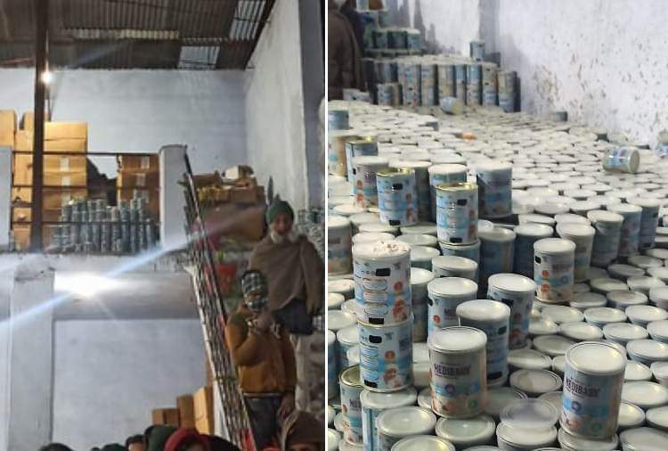 One lakh Can of expired milk powder found in Patiala