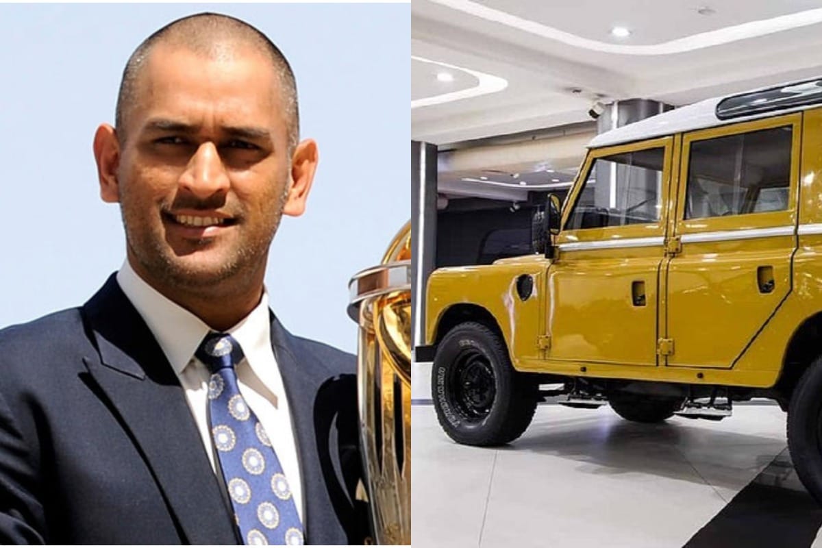 MS Dhoni wins online auction buys vintage Land Rover 3 SUV ms dhoni car collection mahendra singh dhoni car and bike collection