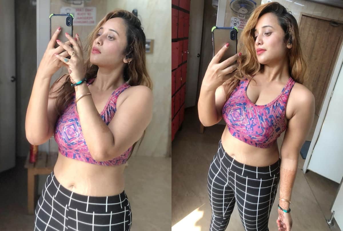 Bhojpuri: Rani Chatterjee shared her picture from the gym the actress flaunts her perfect curvy look in pink top