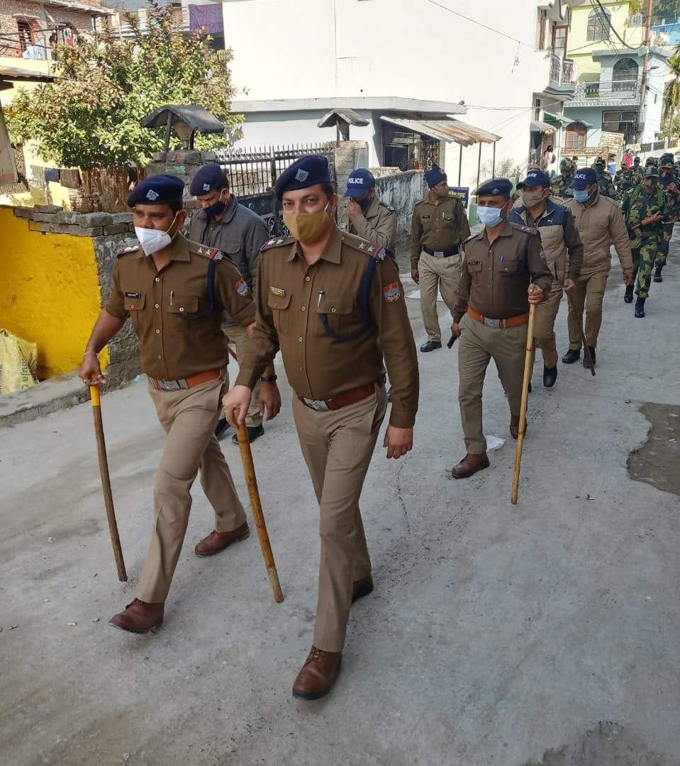 Flag march for fearless voting