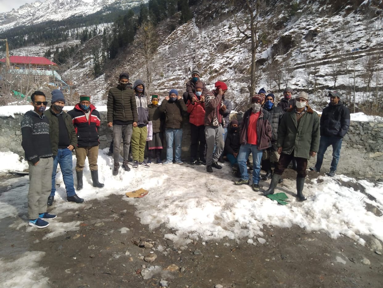 kinnaur kafnu employee protest fome 70 days