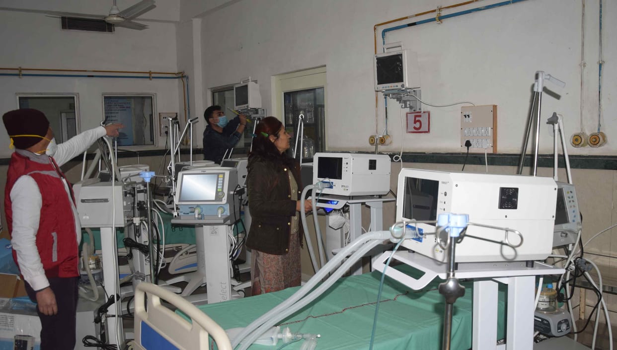 150 beds, 35 ventilators, 70 oxygen beds in hospital for corona patients