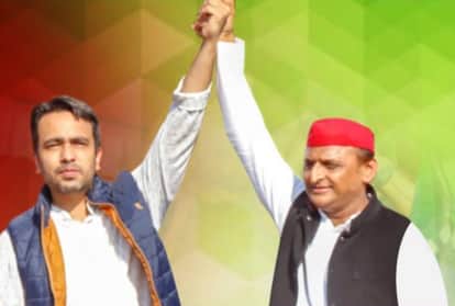रालोद अध्यक्ष जयंत चौधरी व सपा अध्यक्ष अखिलेश यादव।