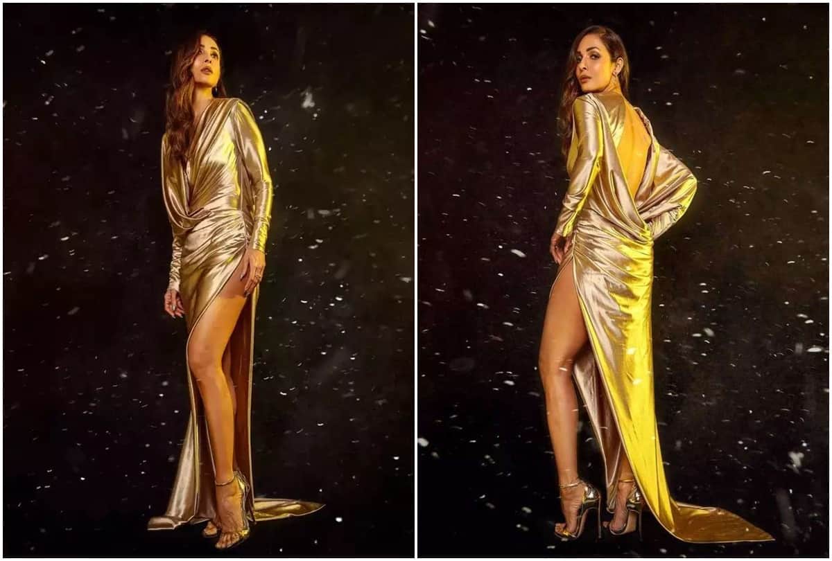 malaika arora hot mirror selfie she given bold pose in white gown