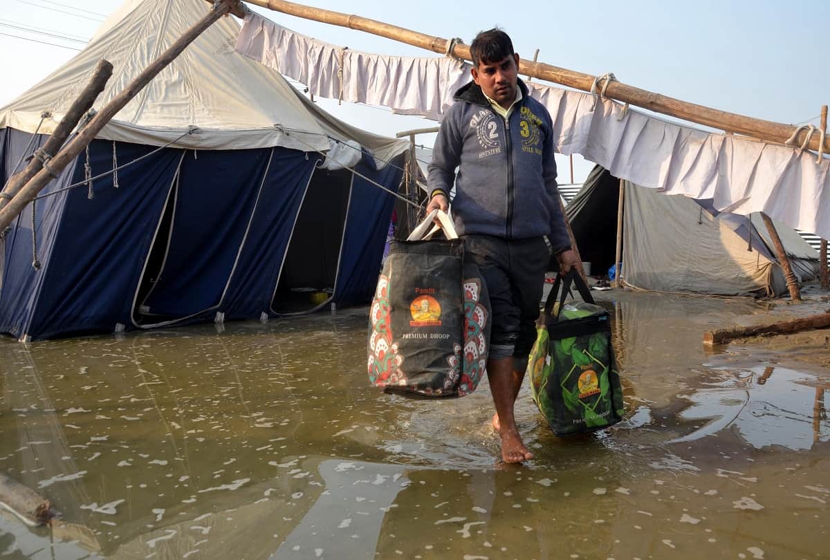 Magh Mela Prayagraj: The land given to the affected pilgrims of Gangadweep on the northern track