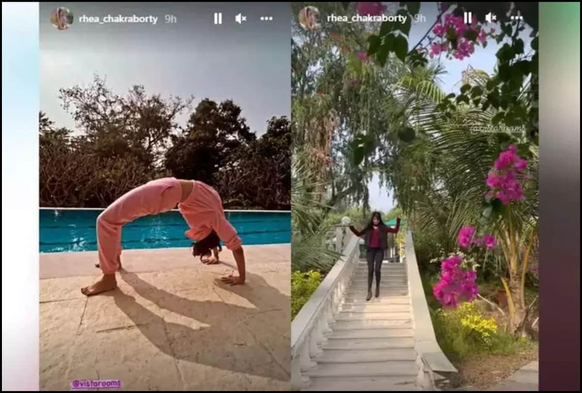 Rhea Chakraborty enjoys luxurious vacation in Alibaug See pictures