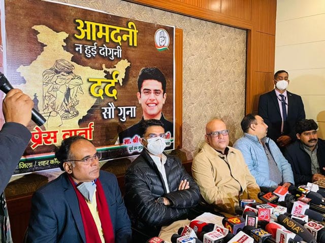 up election 2022 congress sachin pilot target bjp yogi govt in varanasi said Income not doubled but pain increased hundred times