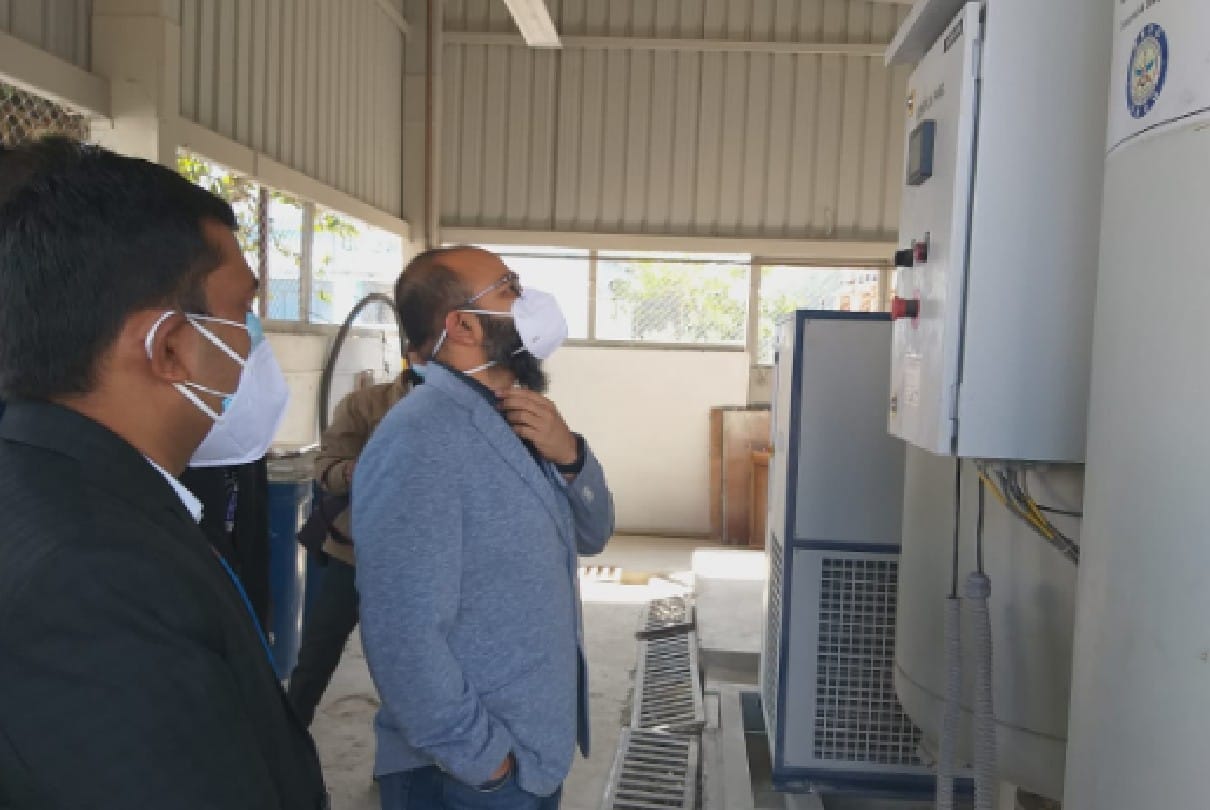 Sehore: Collector inspected the oxygen plant, instructed to measure the purity and capacity of oxygen daily
