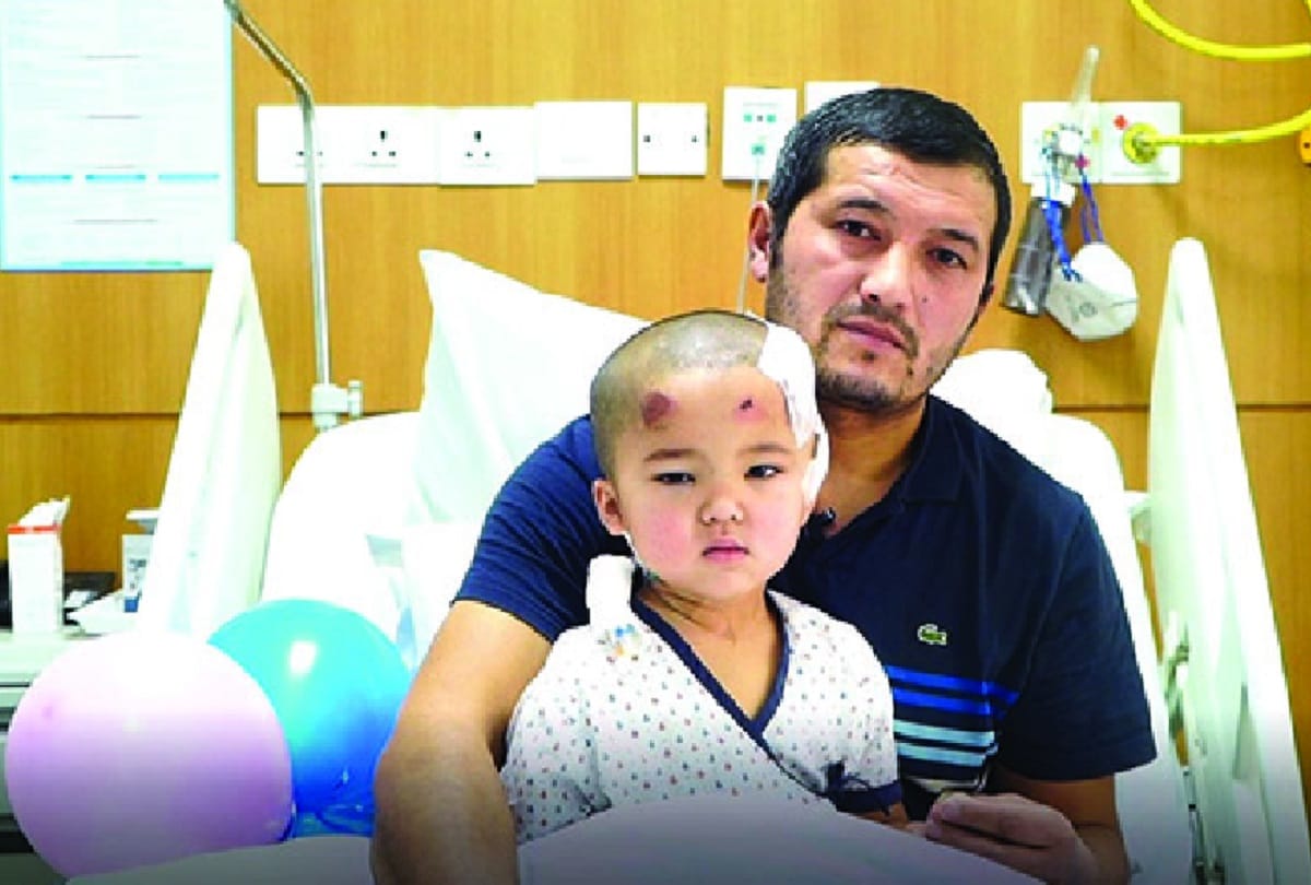 The doctors managed to take out the tumor after a nine-hour operation in delhi