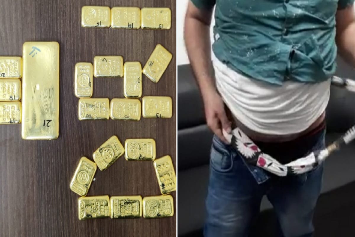 Officers of DRI apprehended a man carrying foreign origin smuggled gold by train from Kolkata to Nagpur
