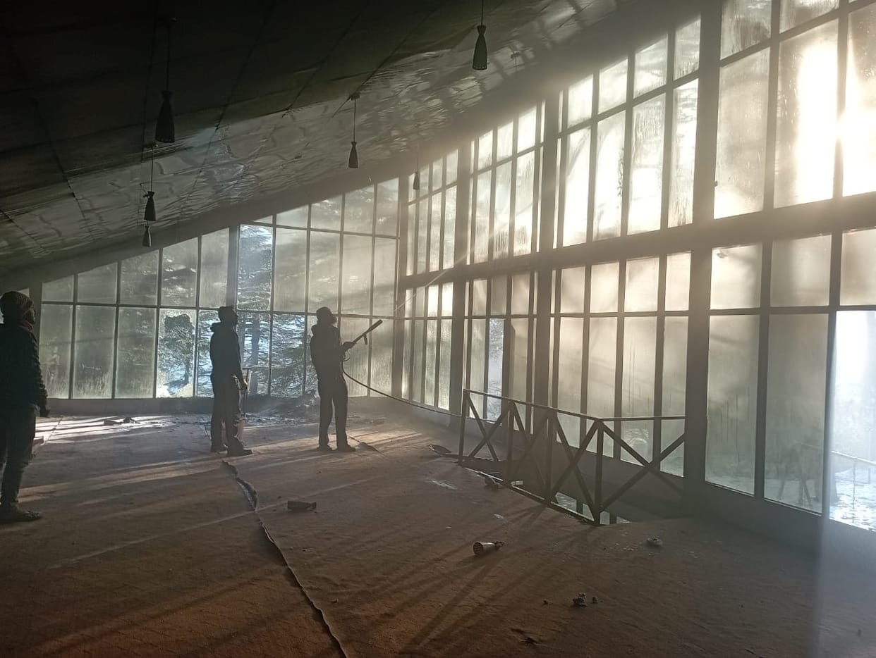 Fire in shop