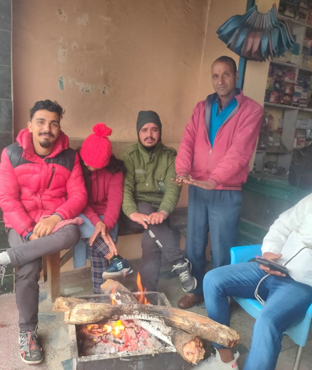 Temperature dropped due to rain and light snowfall