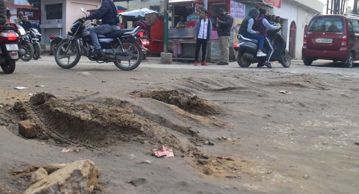 road digging by jal nigam