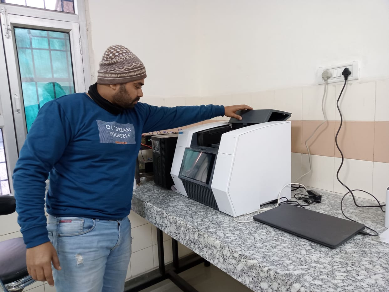 RTPCR test machine's sensor defective
