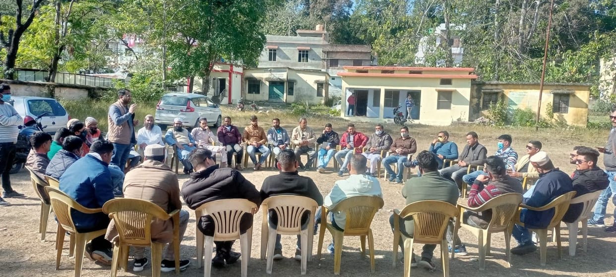 Panchayat Member of Ramnagar With Harish Rawat