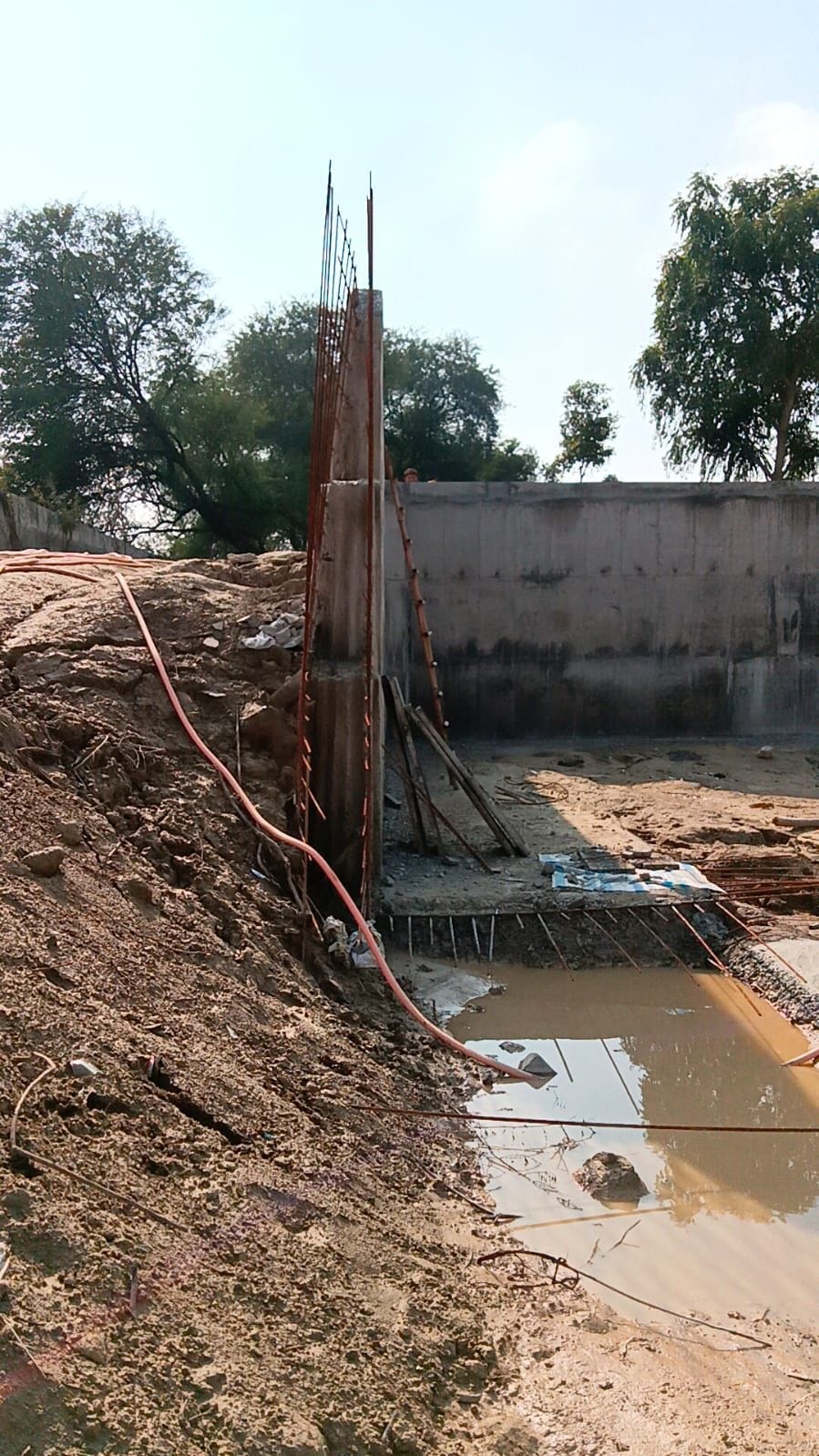 Water tank work stalled due to stoppage of mining in Dadam