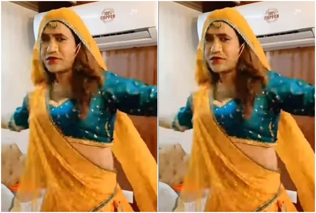 Bhojpuri: Dinesh lal yadav, nirahua shares his video of dancing in Ghagra- choli Amrapali Dubey called him chamiya