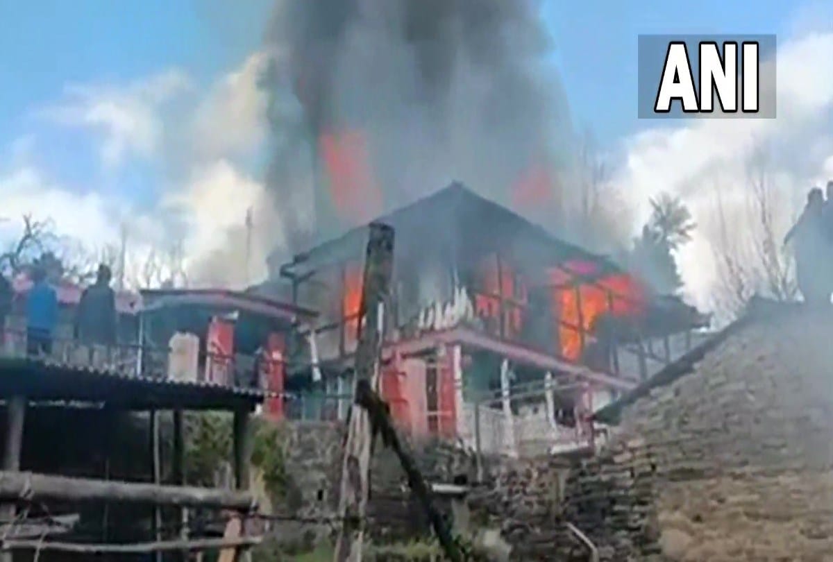 Fire broke out at a house in the Chirgaon Rohru Shimla district