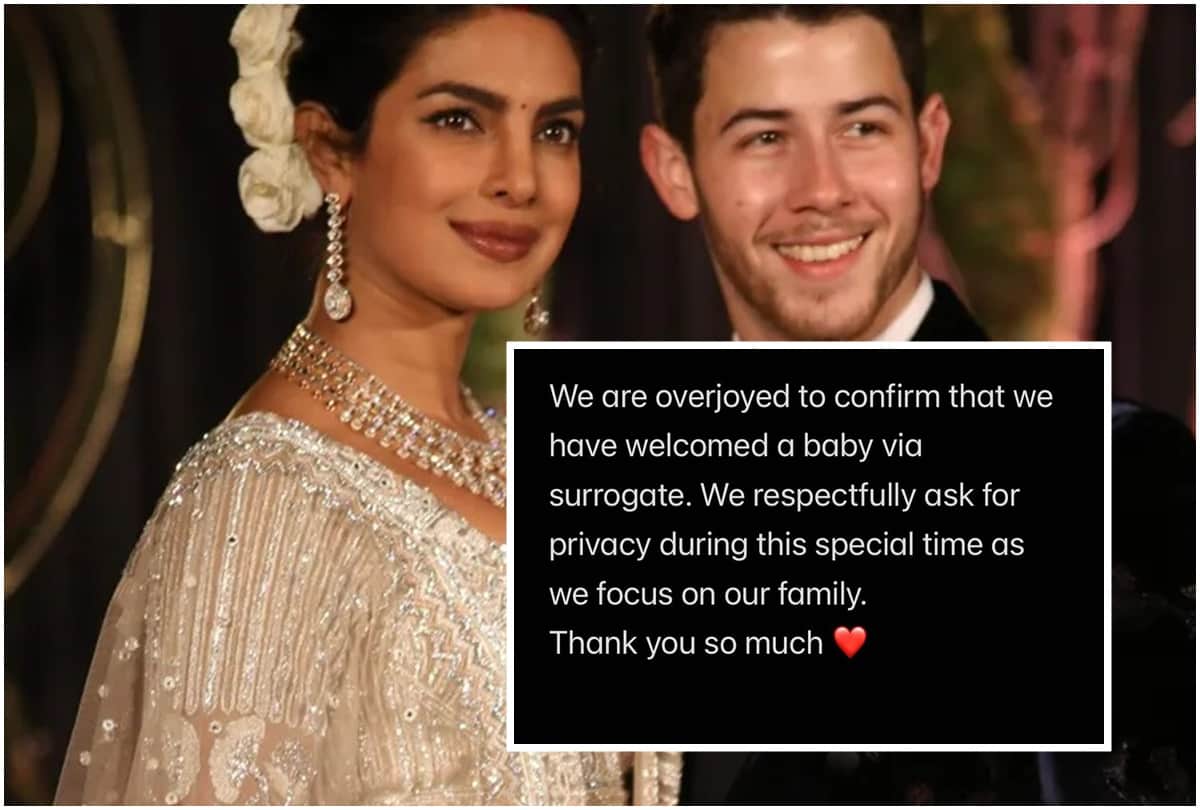 Actress Priyanka Chopra Welcome Her First Baby, Became Surrogate Mother, Shared Post on Instagram