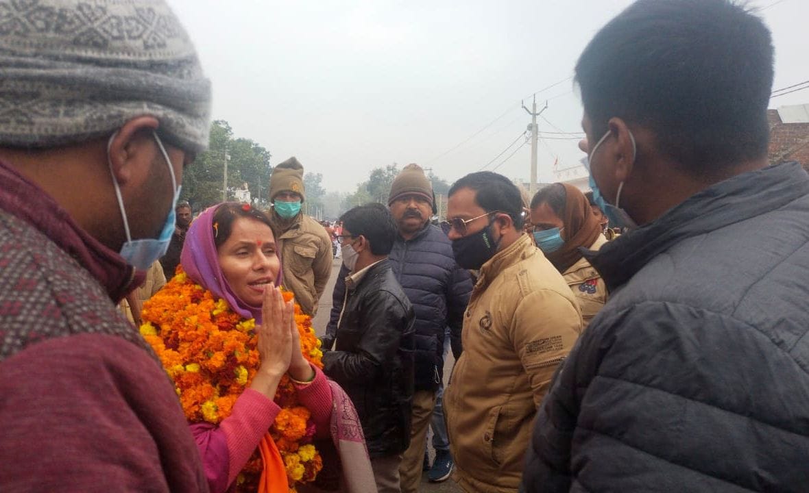 report against sandila bjp candidate