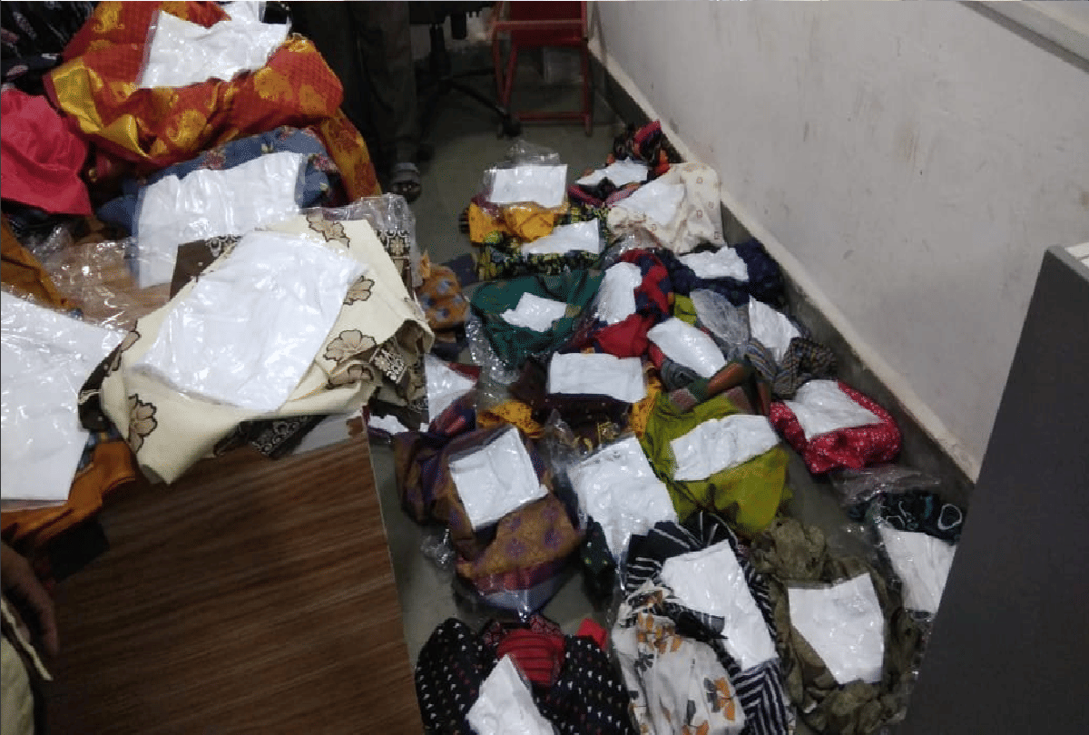 NCB Mumbai seized 3.950 Kgs of Ephedrine which was concealed in ladies' wears at Andheri