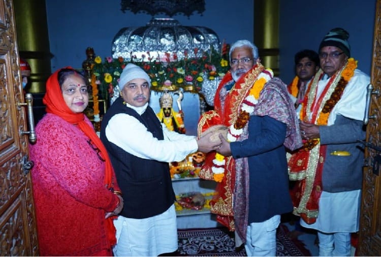 UP BJP President worships at Bhadrakali temple in Kurukshetra of Haryana